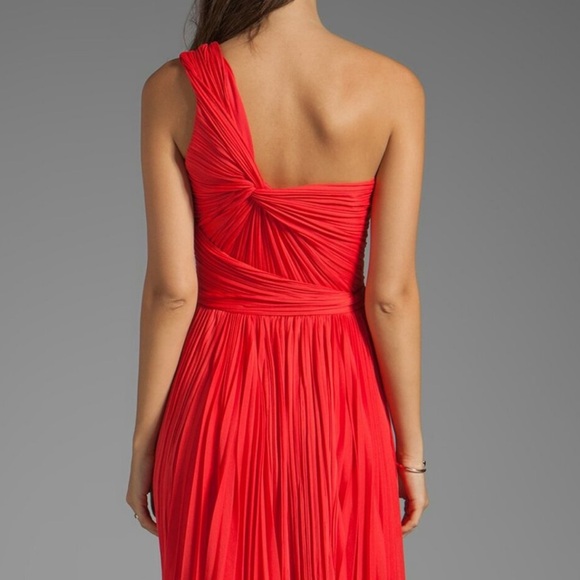 Halston Heritage One-Shoulder Pleated Dress - Picture 7 of 7